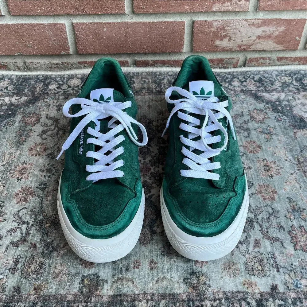 adidas Continental Vulc Collegiate Green / Men's 11.5 /White Skate Casual EG6734